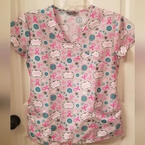 Wear for Care breast cancer scrub top